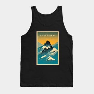 Swiss Alps Retro Travel Tank Top